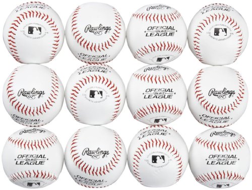 Rawlings Youth Practice Baseballs (12 Pack) OLB3BAG12
