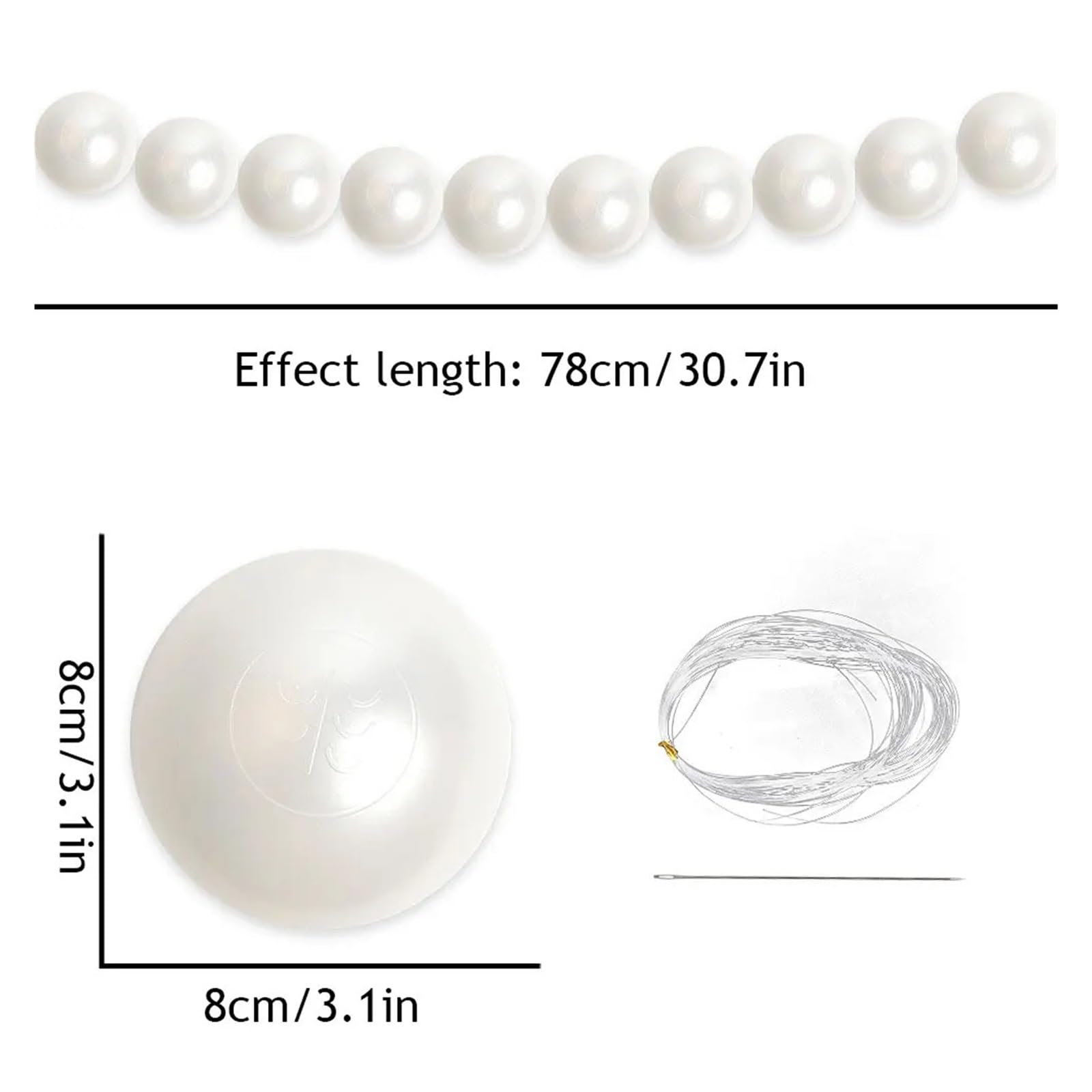 Colgantes hilo perlas Guirnalda DIY Hebras de imitación