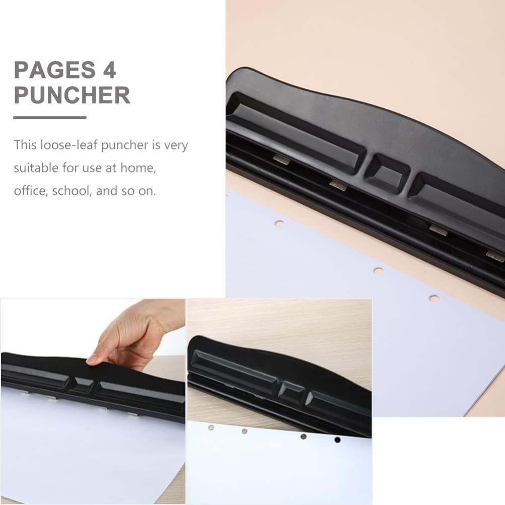 Tofficu Vierlocher Locher für Papier mit Langem Griff Locher für Lose und Innenseiten DIY-locher aus Hochwertigem Material