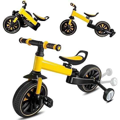 Flwrgirl Tricycle for Toddlers 1-3,Foldable Balance Bike 2 Year Old,4 in 1 Tricycle for Toddlers Age 3-5,Bike for Toddlers 2 3 4 5,10 inch Toddler Tricycle,Toddler Balance Bike Cover
