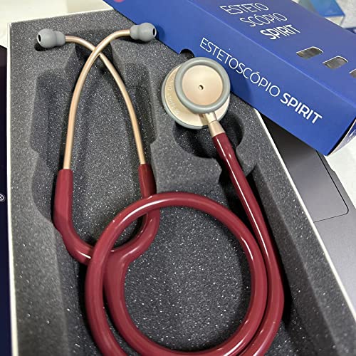 Estetoscópio Spirit MD Pro-Lite Adulto Vinho com Champanhe