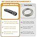 PreAsion 1/4 Inch x 200 Feet Synthetic Winch Rope - 6mm x 61m, 12-Strand Braided, 10,141 lbs Break Strength, UV & Abrasion Resistant, Lightweight & Durable Winch Cable (Grey)