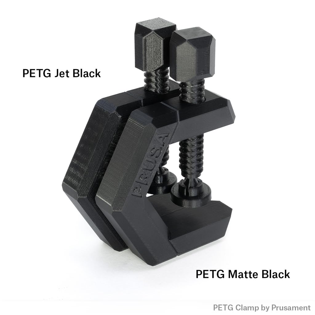 Prusament PETG - Filamento negro mate de 1,75 mm, bobina de 1 kg, tolerancia de diámetro +/- 0,02 mm