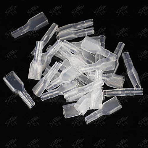 Davitu 2000pcs Cover Case for 6.3mm 4.8mm 2.8mm Crimp Terminal Spade Connector Cold press terminal - (Pins: 5000pcs 2.8MM)