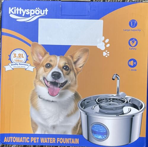 Kittyspout Fontanella per Gatti 3,2 L, SUS 304