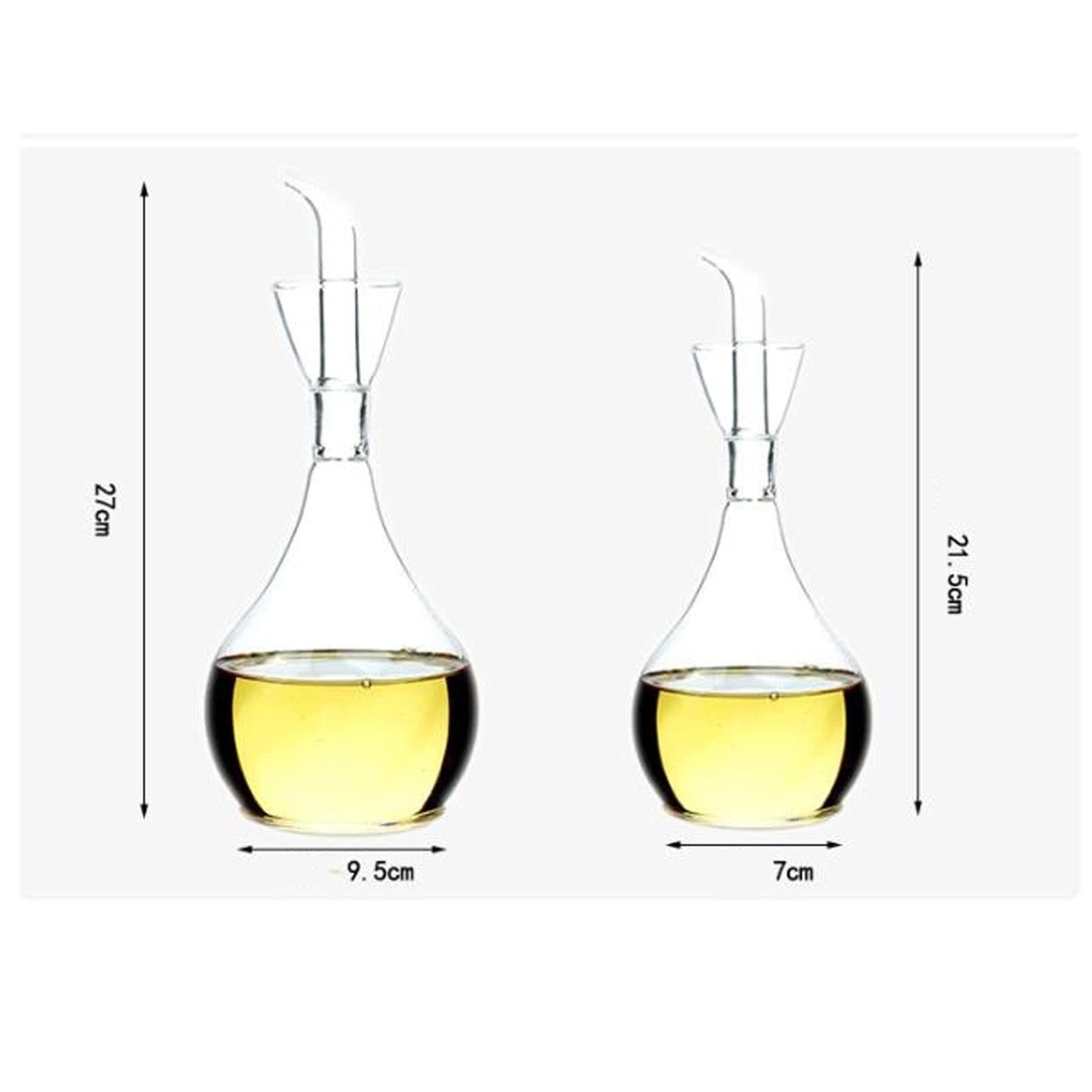Essig und ölspender Nordische Glasöl-Topf-Gewürz-Gewürz-Topf-Soja-Sauce-Flasche Essig-Topf-Haushaltsküche Liefert Ölflasche ölspender (Color : 850ml)