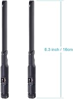 Bingfu WLAN Antenna 2.4G/5.8GHz 8dBi MIMO RP-SMA WiFi Antenna ASUS Fenvi Rosewill Gigabyte Router PCI-Express Hálózati Kártya Adapter 2db 9