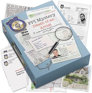 Murder Mystery Game | FPI Mystery 'Death of an Artist' | Unsolved Mystery Board Game | Unsolved Case Files | Cold Case Detective Game | for Adults & Teens | Solo, 2 Player, or Group Board Game