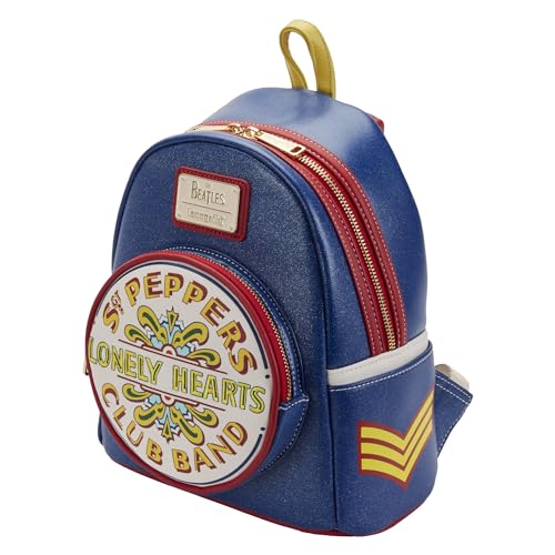 Loungefly The Beatles SGT Peppers Sac main bandouli re double sangle pour femme, multicolore, One Size, Mini sac dos - Les Beatles, Paul McCartney, John Lennon, RIngo Starr, George Harrison Loungefly The Beatles SGT Peppers Sac main bandouli re double sangle pour femme, multicolore, One Size, Mini sac dos – Image 4