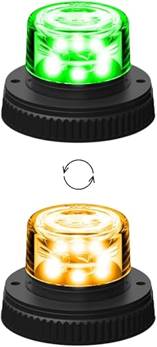 Miniatura 9 de Flare - 6 Luces estroboscópicas Led de 360 para montaje en superficieLuces estroboscópicas de advertencia intermitentes para vehículos de