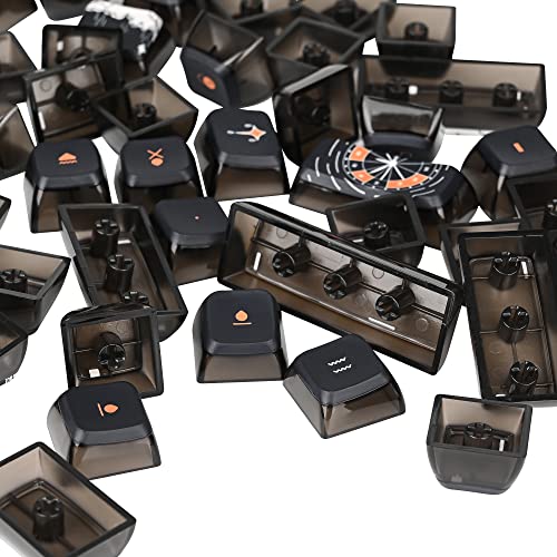Image of Fogruaden Pudding Keycaps 60 Percent, 118 Dye-Sublimation Keycaps Set, ASA Profile Custom Keycap for Mechanical Keyboard(Dark Fairytale)