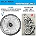 FatFlex Stainless Steel Fat Spokes 21 Inch Front Wheel Dual Disc for Harley Davidson Touring 00-07 Wheels Rims Updating-2135FD-1SM-CCC