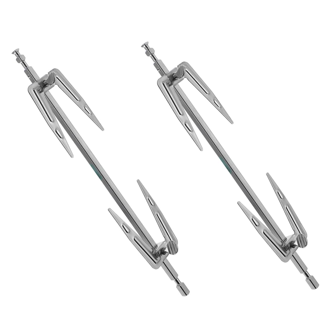 Yardwe 2Pcs Rotating Grill Forks Stainless Steel Bbq Forks for Ovens Air Fryers Cooking Gadget for Even Heating Delicious Grilling Easy to Clean Resistant