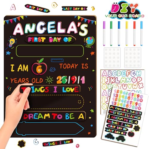 11Pcs DIY First Day of School Sign - First and Last Day...