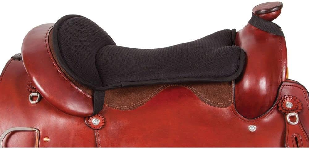 Dura-Tech Airflow Western Seat Cushion | Enhanced Padding for Long Rides | Unique Airflow Material | Secure Reinforced Straps | Retains Shape Over Time