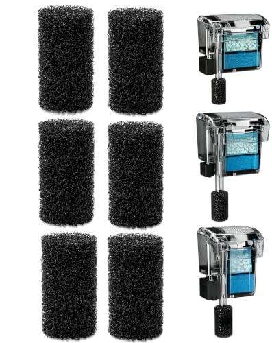 Image of 6 Pcs Prefilter Sponge Filter Compatible with Fluval AC20 /AC30 /AC50 Power Filter Replacement Foam Sponge for Freshwater Saltwater Aquariums, Protect Small Fish Shrimp and Fry