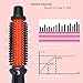 LOVANI Curling Iron Brush,Hair Curling Wand with 1 Inch Ceramic Tourmaline Ionic Barrel,Dual Voltage Instant Heat Up Travel Hair Curler
