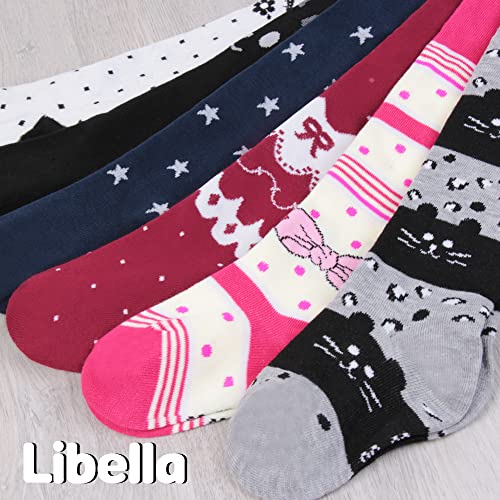 Libella kniekousen voor meisjes, 6 stuks, gebreide maillot, meerkleurig, VA 27241 - Image 5