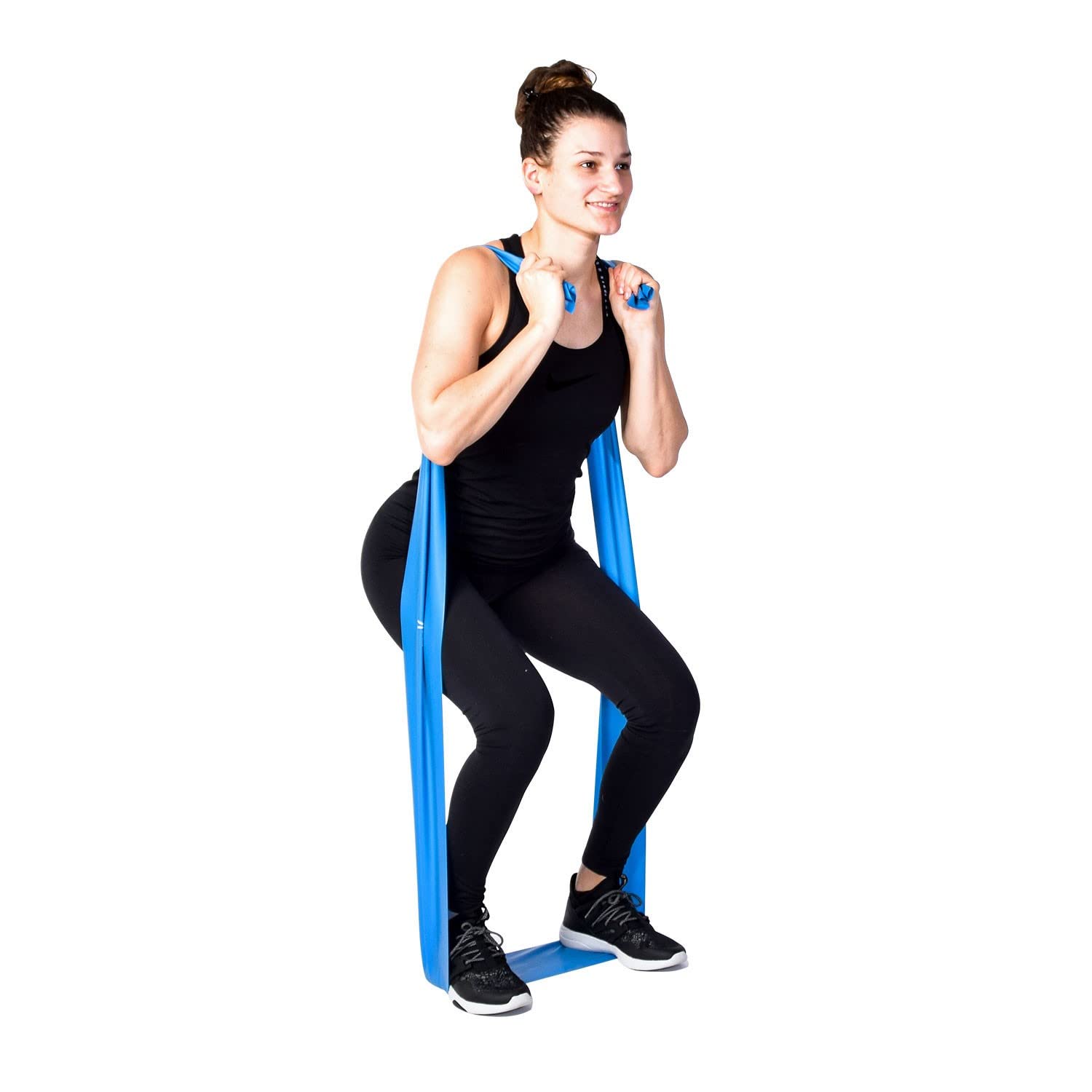 DITTMANN Body Band Fitnessband Gymanstik Expander Kraft 25m blau extra stark