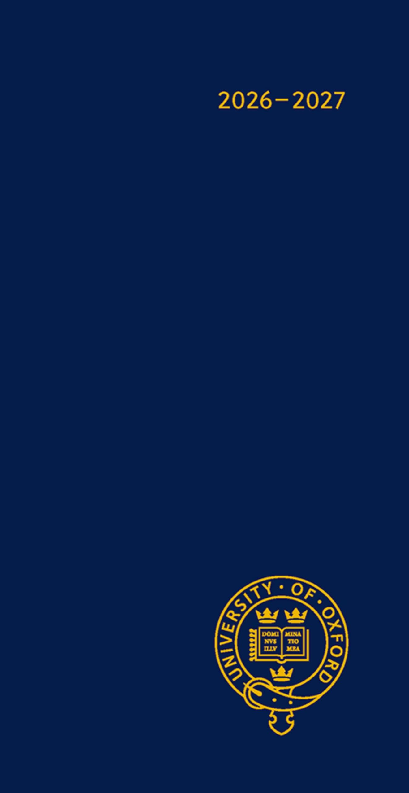Oxford University Pocket Diary 2026-2027