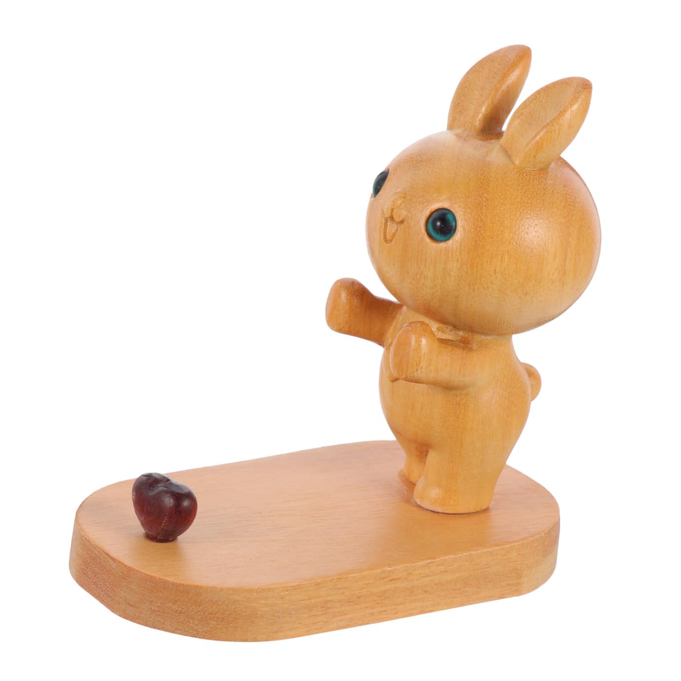 Hemobllo 3pezzi Supporto Telefonico Legno Forma Di Coniglio Stabile e Portatile Per Smartphone e Tablet Decorazione Da Scrivania Per Adulti Per e Compleanni