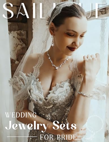 sailimue Wedding Jewelry Sets for Brides Bridesmaid Women Prom jewelry - image 3