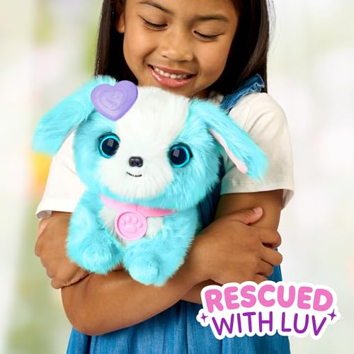 SCRUFFALUVS Blue Surprise Pet, Mystery Plush Toys, Stuffed Animals, Wash to Reveal 1 of 3 Rescue Surprise Toy Pets: Puppy, Bunny, or Kitty - Includes 8.7" Deluxe Carrier - Styles May Vary by SCRUFFALUVS - Used condition - Image 4