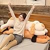 Giant Dog Puppy Stuffed Animals Plush Toy, 23.6 Inch Large Stuffed Dog Hugging Pillow Soft Sleeping Plush Body Pillow Birthday #5