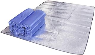 Garneck Cobertor De Piquenique Ao Ar Livre Tapete De Acampamento Tapete De Piquenique Almofada Almofada De Dormir Almofada De Umidade Tapete De Praia Dupla Face Prateado