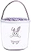 SALONFG Ostern Tragetasche Baumwolltasche Osterkorb osterhasenkorb Osterhasen Körbe Leinwand Ostern Geschenktasche für Eier Jagd, Süßigkeiten und Geschenke Carry Bucket at Easter Party (PURPLE)