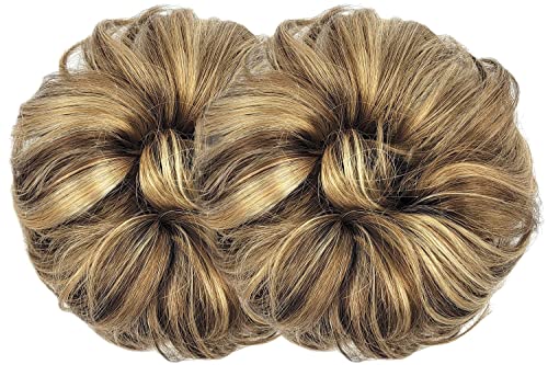 Hair Couture Messy Bun Scrunchies - Avanti Synthetic Extension Piece Instant Updo Donut Chignons Scrunchy Curly Wavy Hairpiece for Women Girls