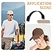 6PCS Hat Curve Bender with 12 Adhesive Pad Set Non-Slip Brim Slot Plastic Curving Band Brim Shaper Multi Functional Caps Bending Bands Suitable for Most Baseball Hat Great (Black)