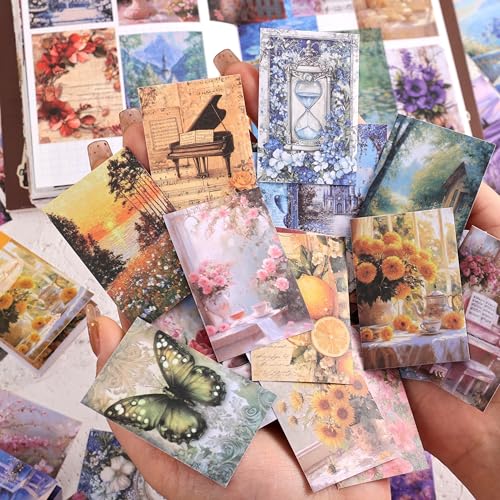 Image of 6 Sets 300 Pcs Washi Stickers Set Colorful Dreams Sticker Book for Journaling, DIY Decorative Paper Sticker Decals for Bullet Journal Art Scrapbooking Diary Card Craft Gift Album Notebook Stationery