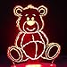 Produktbild 3D Night Light 3D Vision Children'S Office Colorful Led Bear Night Light Cartoon Office Lamp Home Decoration Lamps And Lanterns Bedside Sleep Lighting Gift