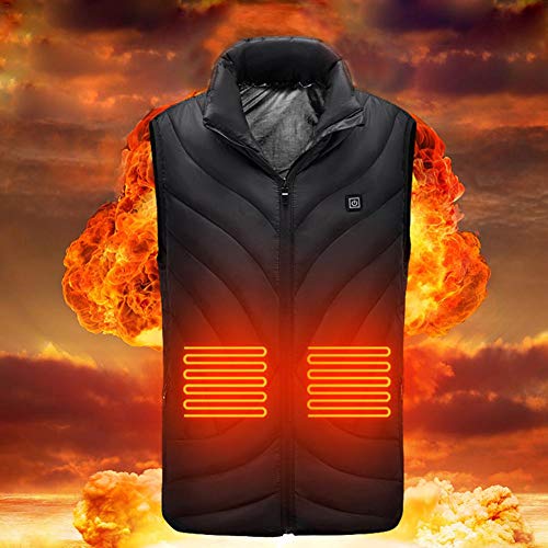 Gilet Riscaldante, Gilet Elettrico Intelligente Per Riscaldamento USB,  Giacca Elettrica, Tuta Riscaldante Calda Con Tre Livelli Di Controllo Della  Temperatura Gilet Lavabile Riscaldato Per Uomo E Donn -
