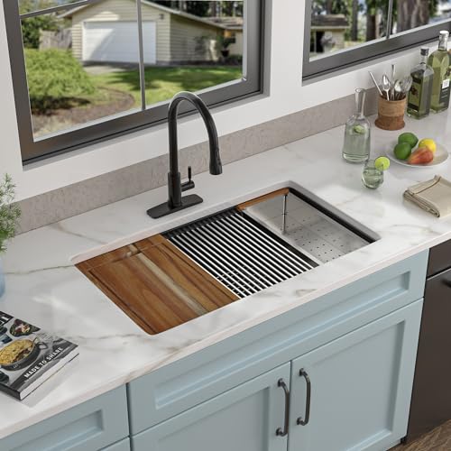 Fulorni FL-GRUSC30B 30 Granite Composite Kitchen Sink thumb #1