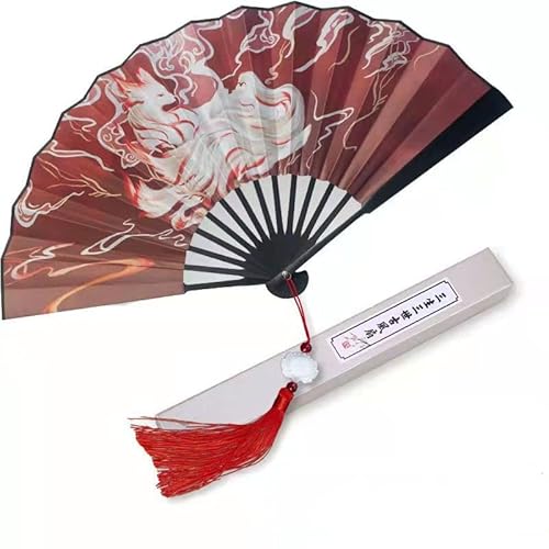 Only My Live Home Antique Chinese Silk Hand Fan Painting