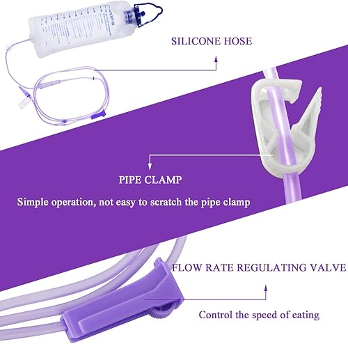 Miniatura 4 de Kit de bolsas reutilizables, bolsa de N-utrition de 40.6 fl oz, bolsa de gravedad de gran diámetro desechable