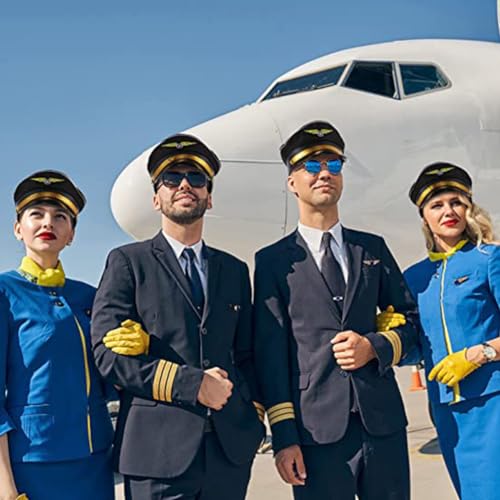 LIFKOME 2 Peças De Piloto Infantil De Piloto Boné De Aviador De De Avião Uniforme Acessório De Vesti