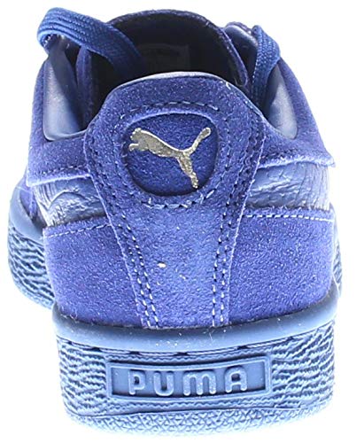 PUMA Puma Men's Suede Classic Sneaker, Mazarine Blue Silver, 5 M US
