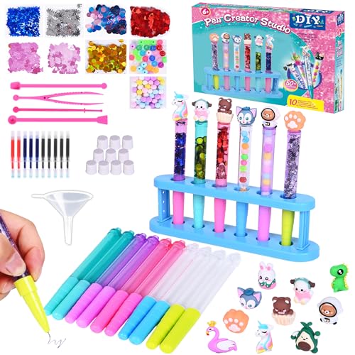 Make Your Own Pens Set My Pen Atelier Pen Creator Studio Children's Craft Set Pen Studio Ballpoint Pen Design Make Yourself Accessories Refill Set DIY Gift Game for Children from 6 Years