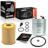 A-Premium Fuel Filter and Engine Oil Filter Compatible with Mercedes-Benz E320, E350, Sprinter 2500