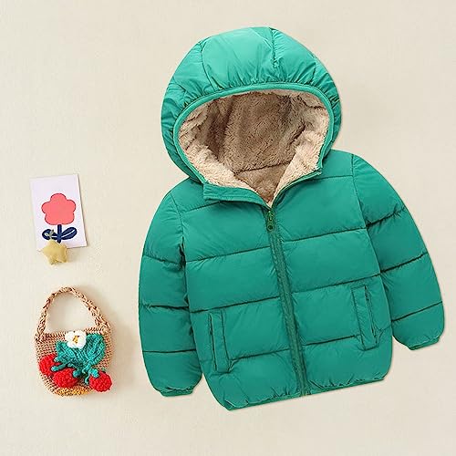 Winter Coats for Toddler Kids Infants Baby Boys Girls Light Puffer Warm Thick Hooded Down Jacket Padded Coat2
