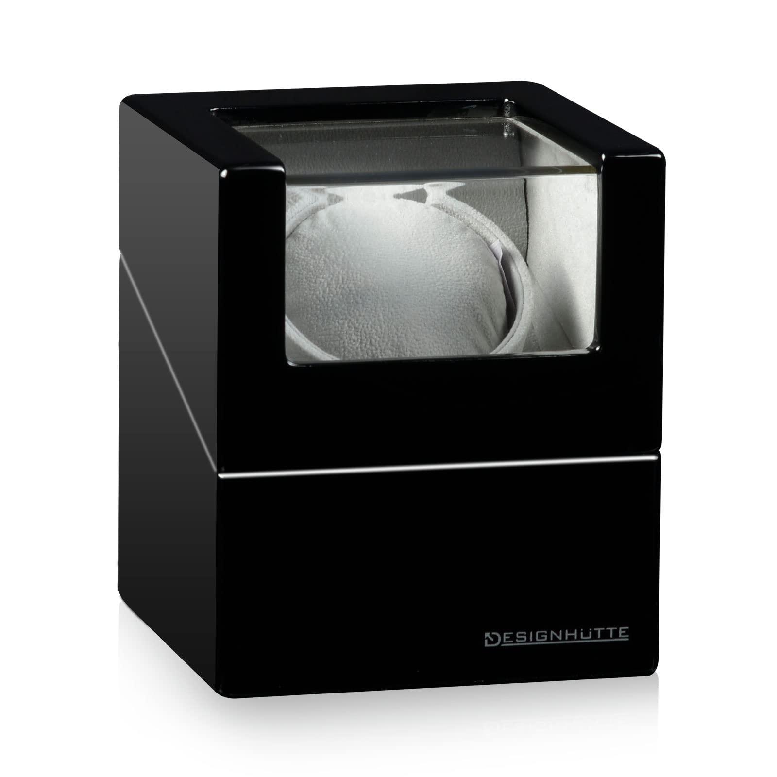 DESIGNHÜTTE® Uhrenbeweger San Diego 1 Schwarz für 1 Automatikuhr