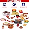 51jssiyyckl - Deluxe 50-Piece Kids Pretend Play Food Set - Interactive Kitchen Tools & Gourmet Toy Assortment for Imaginative Play - kids pretend play food set