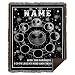 Zoko Apparel Couvre-lit chaud personnalisé Jack Skellington L'Étrange Noël de monsieur Jack – Décoration de chambre à coucher Couverture tissée (152,4 x 203,2 cm)