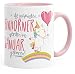 Produktbild MoonWorks Geburtstags-Tasse die schönsten Einhörner werden im Januar geboren Geschenk-Tasse Innenfarbe rosa unisize