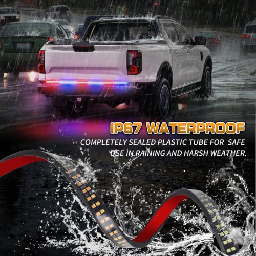 Image of XRIDONSEN 48 inch Tailgate Strobe Light Strip 288 LED Rear Window Light Bar
