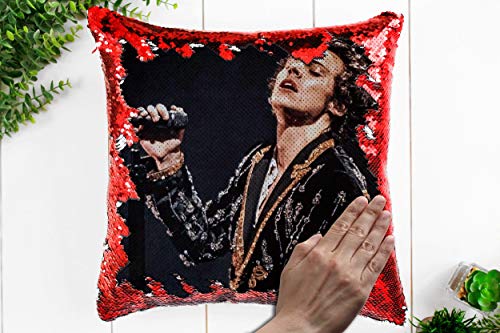 harry styles sequin pillow