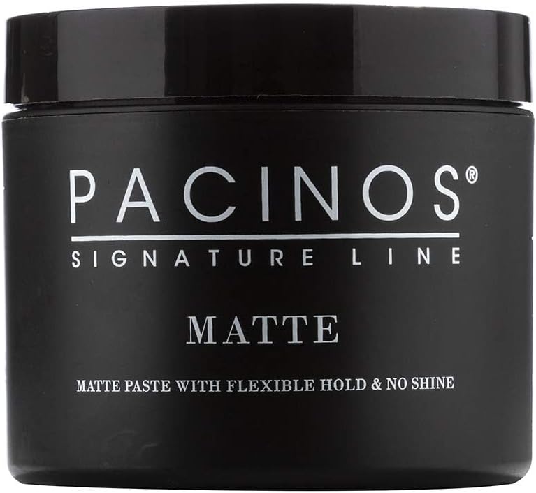 Pacinos Matte 2 Fl oz, Hair Paste with Flexible Hold & No Shine, Definition & Texture for a Natural Looking Hairstyle with No Flake